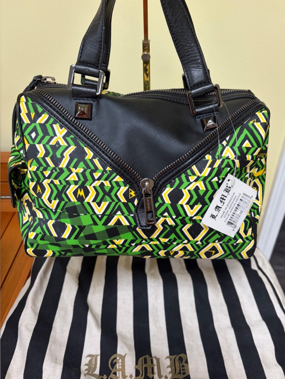 NWT L.A.M.B African Argyle Bag - Picture 2 of 10